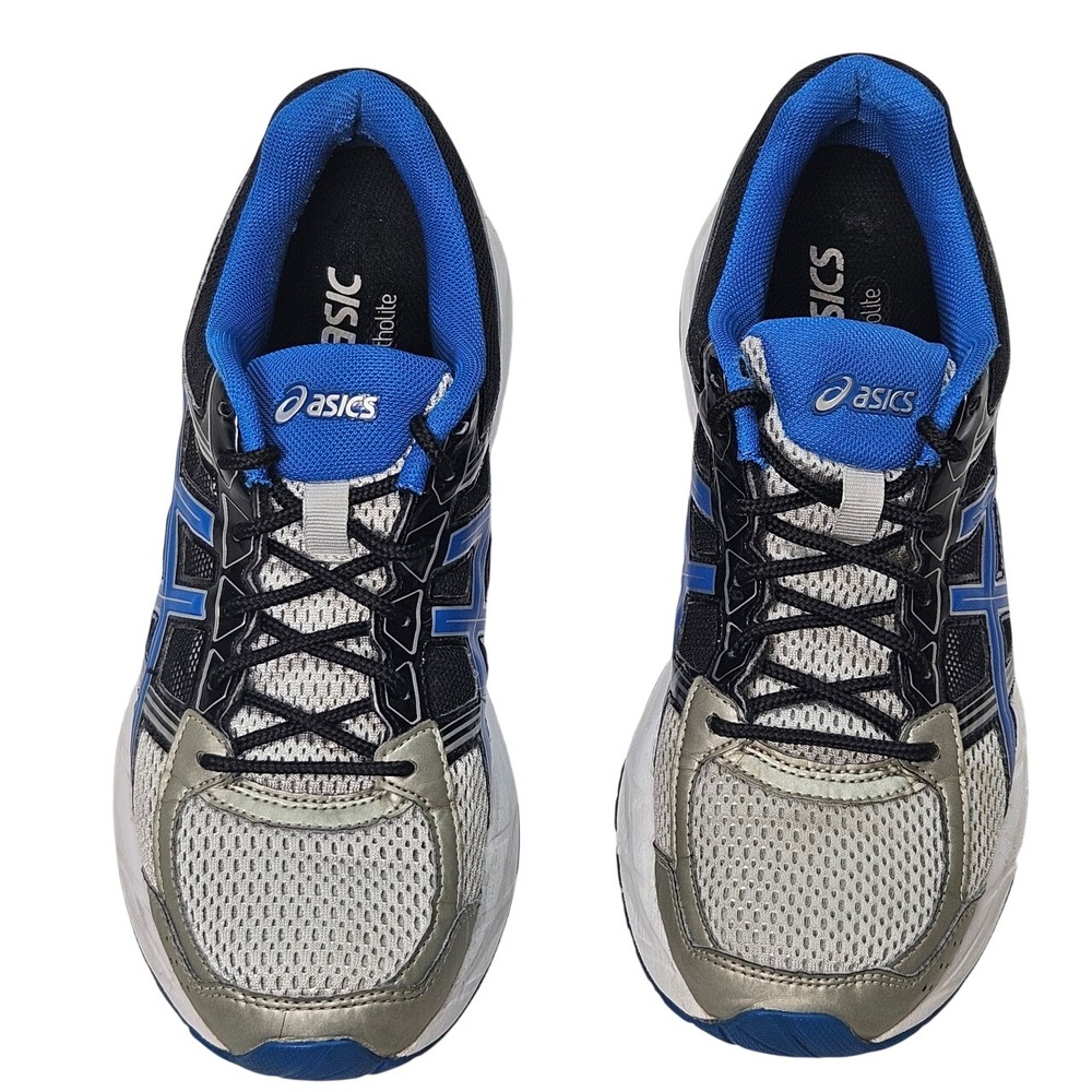 ASICS GEL Contend 4 Men Running Shoes Black Blue Silver Athletic Sneakers Size 9 - Picture 3 of 16